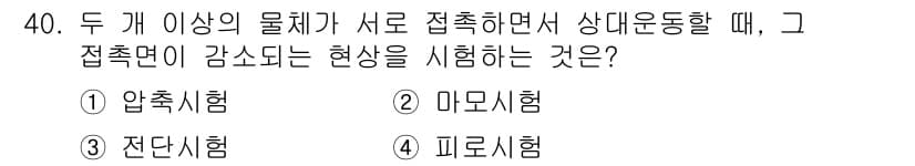 금속재료시험기능사 2015년 40번 - 정답과 핵심 포인트를 검수 중인 기출문제