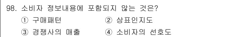 패션머천다이징산업기사 2015년 98번 - 정답과 핵심 포인트를 검수 중인 기출문제