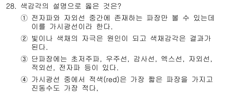패션디자인산업기사 2018년 28번 - 정답과 핵심 포인트를 검수 중인 기출문제