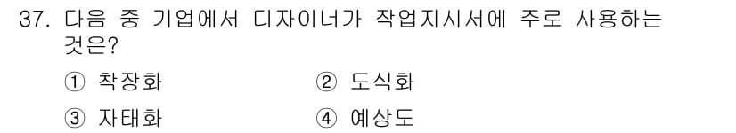패션디자인산업기사 2018년 37번 - 정답과 핵심 포인트를 검수 중인 기출문제