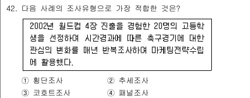 텔레마케팅관리사 2019년 42번 - 정답과 핵심 포인트를 검수 중인 기출문제