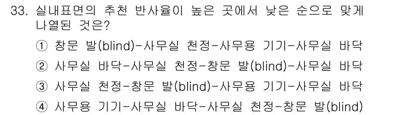 인간공학기사 2018년 33번 - 정답과 핵심 포인트를 검수 중인 기출문제