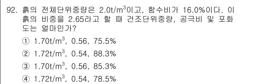 화약류관리기사 2015년 93번 - 정답과 핵심 포인트를 검수 중인 기출문제