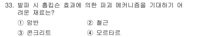 화약류관리기사 2016년 33번 - 정답과 핵심 포인트를 검수 중인 기출문제