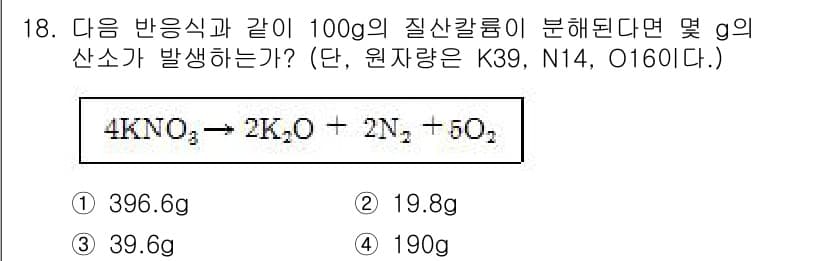 화약류관리기사 2017년 18번 - 정답과 핵심 포인트를 검수 중인 기출문제