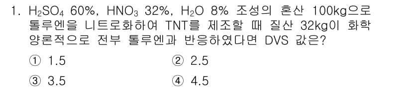 화약류관리기사 2018년 1번 - 정답과 핵심 포인트를 검수 중인 기출문제