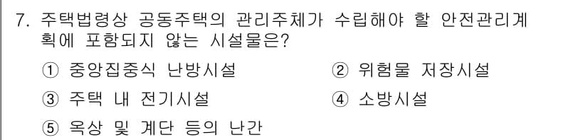 주택관리사보_2차 2016년 7번 - 정답과 핵심 포인트를 검수 중인 기출문제