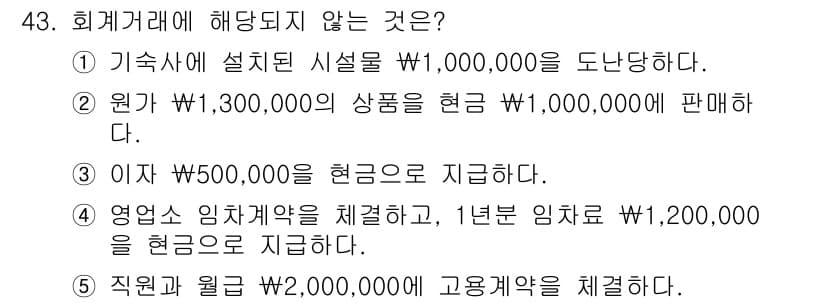 주택관리사보_1차 2015년 43번 - 정답과 핵심 포인트를 검수 중인 기출문제