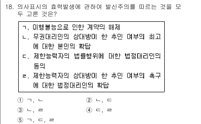 주택관리사보_1차 2018년 18번 - 정답과 핵심 포인트를 검수 중인 기출문제