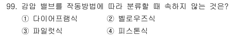건설기계설비기사 2018년 99번 - 정답과 핵심 포인트를 검수 중인 기출문제