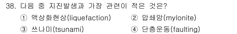 응용지질기사 2015년 38번 - . 압상암(myonite)

압상암은 고온과 고압 환경에서 변성작용을 통... 에 관한 핵심 기출문제