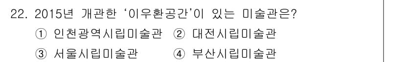국내여행안내사_1차 2015년 22번 - 정답과 핵심 포인트를 검수 중인 기출문제