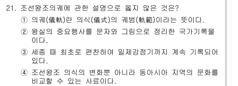 국내여행안내사_1차 2017년 21번 - 정답과 핵심 포인트를 검수 중인 기출문제