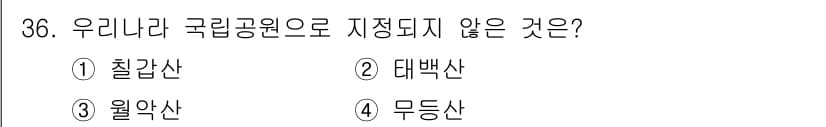 국내여행안내사_1차 2017년 36번 - 정답과 핵심 포인트를 검수 중인 기출문제