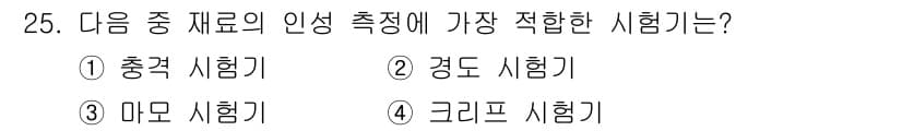정밀측정산업기사 2017년 25번 - 정답과 핵심 포인트를 검수 중인 기출문제