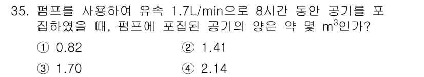 산업위생관리산업기사 2018년 35번 - 정답과 핵심 포인트를 검수 중인 기출문제