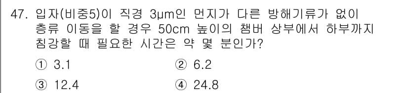 산업위생관리산업기사 2018년 47번 - 정답과 핵심 포인트를 검수 중인 기출문제