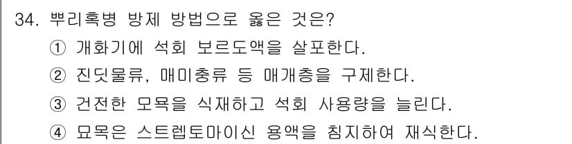 산림기사 2019년 34번 - 건전한 모륜을 식재하여 숲의 생물 다양성을 유지하고, 이는 잡목의 밀도를... 에 관한 핵심 기출문제