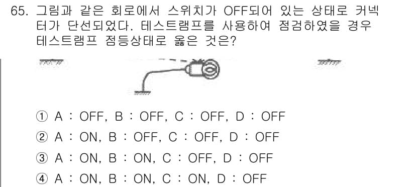 자동차정비산업기사 2019년 65번 - 정답과 핵심 포인트를 검수 중인 기출문제