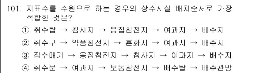 토목기사 2019년 102번 - 정답과 핵심 포인트를 검수 중인 기출문제