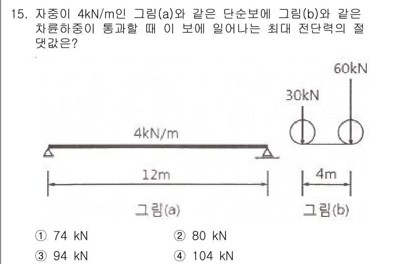 토목기사 2019년 15번 - 정답과 핵심 포인트를 검수 중인 기출문제