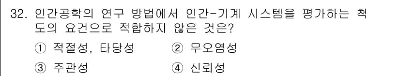 산업안전산업기사 2019년 32번 - 정답과 핵심 포인트를 검수 중인 기출문제