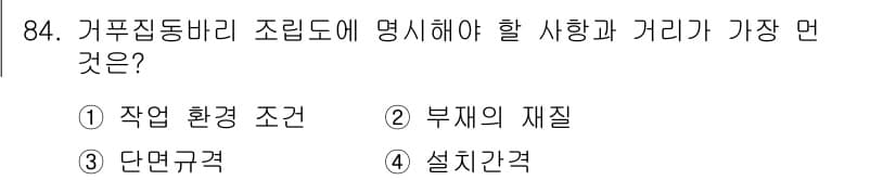 산업안전산업기사 2019년 84번 - 정답과 핵심 포인트를 검수 중인 기출문제