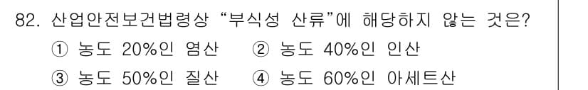 산업안전기사_필기 2019년 82번 - 정답과 핵심 포인트를 검수 중인 기출문제