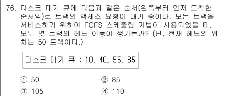 정보처리산업기사 2019년 76번 - 정답과 핵심 포인트를 검수 중인 기출문제