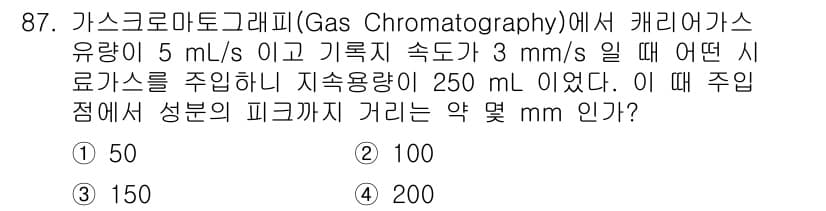 가스기사 2019년 88번 - 정답과 핵심 포인트를 검수 중인 기출문제