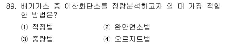 가스기사 2019년 90번 - 정답과 핵심 포인트를 검수 중인 기출문제