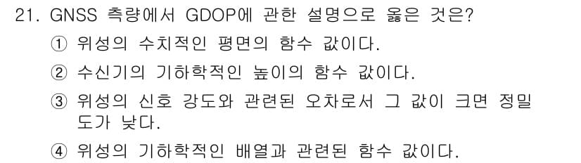 지적산업기사 2019년 21번 - 정답과 핵심 포인트를 검수 중인 기출문제
