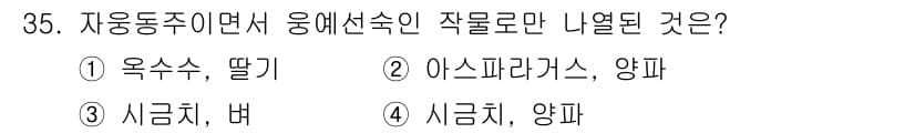 종자기사 2019년 35번 - 정답과 핵심 포인트를 검수 중인 기출문제