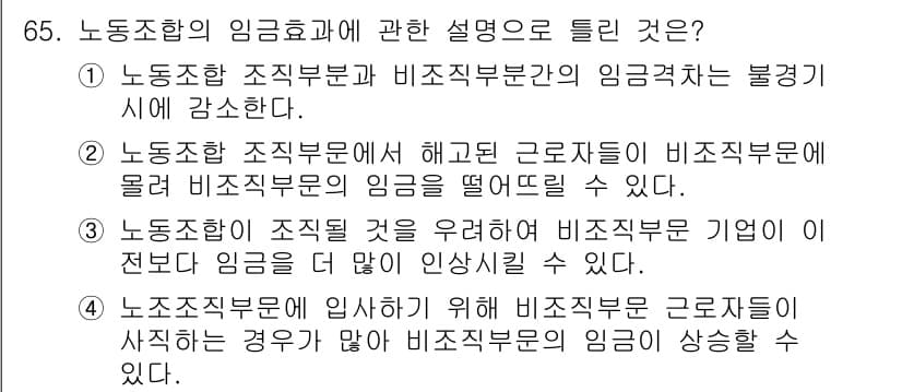 직업상담사_2급(구) 2019년 65번 - 정답과 핵심 포인트를 검수 중인 기출문제