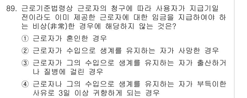 직업상담사_2급_필기 2019년 89번 - 정답과 핵심 포인트를 검수 중인 기출문제