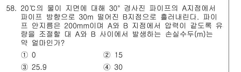 건설기계설비기사 2019년 59번 - 정답과 핵심 포인트를 검수 중인 기출문제