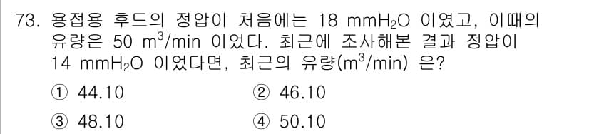 산업위생관리산업기사 2019년 73번 - 정답과 핵심 포인트를 검수 중인 기출문제