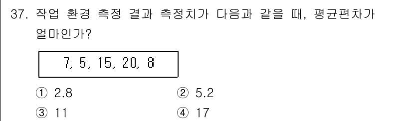 산업위생관리기사 2019년 38번 - 정답과 핵심 포인트를 검수 중인 기출문제