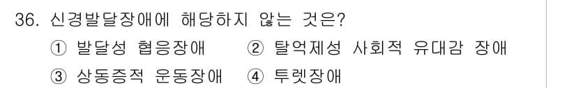 임상심리사_2급 2019년 36번 - 정답과 핵심 포인트를 검수 중인 기출문제