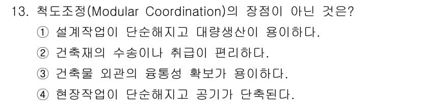 9급_국가직_공무원_건축계획 2019년 13번 - 정답과 핵심 포인트를 검수 중인 기출문제