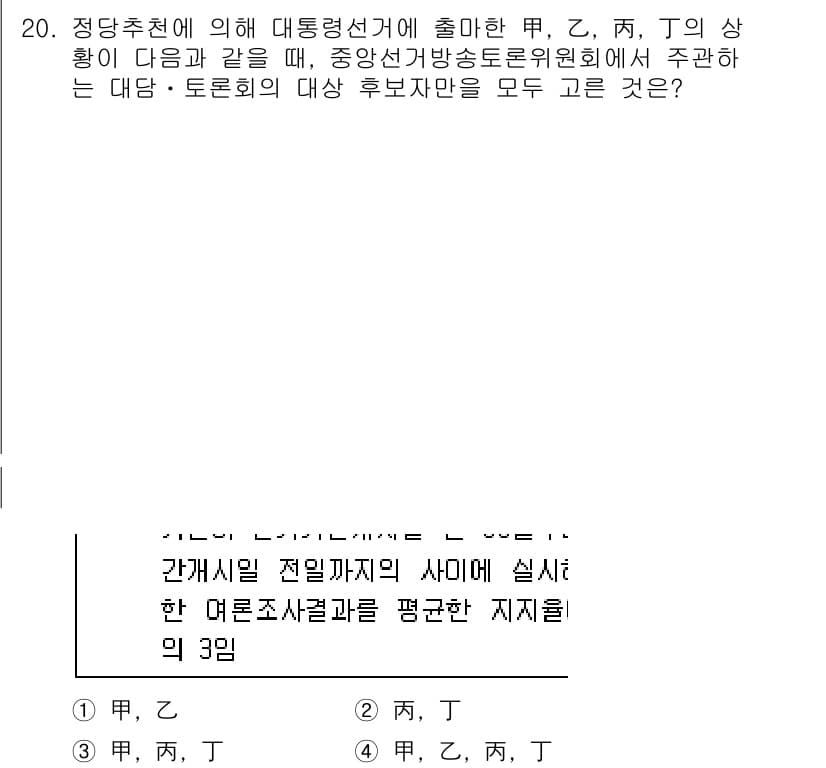 9급_국가직_공무원_공직선거법 2016년 20번 - 정답과 핵심 포인트를 검수 중인 기출문제