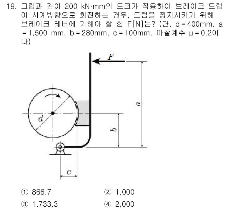 9급_국가직_공무원_기계설계 2017년 19번 - 정답과 핵심 포인트를 검수 중인 기출문제