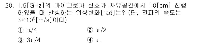 9급_국가직_공무원_무선공학개론 2017년 20번 - 정답과 핵심 포인트를 검수 중인 기출문제