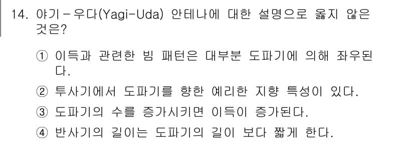9급_국가직_공무원_무선공학개론 2018년 14번 - 정답과 핵심 포인트를 검수 중인 기출문제