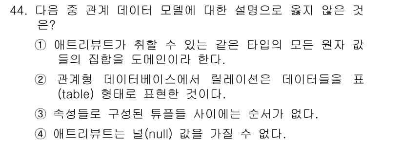 컴퓨터활용능력_1급 2019년 44번 - 정답과 핵심 포인트를 검수 중인 기출문제