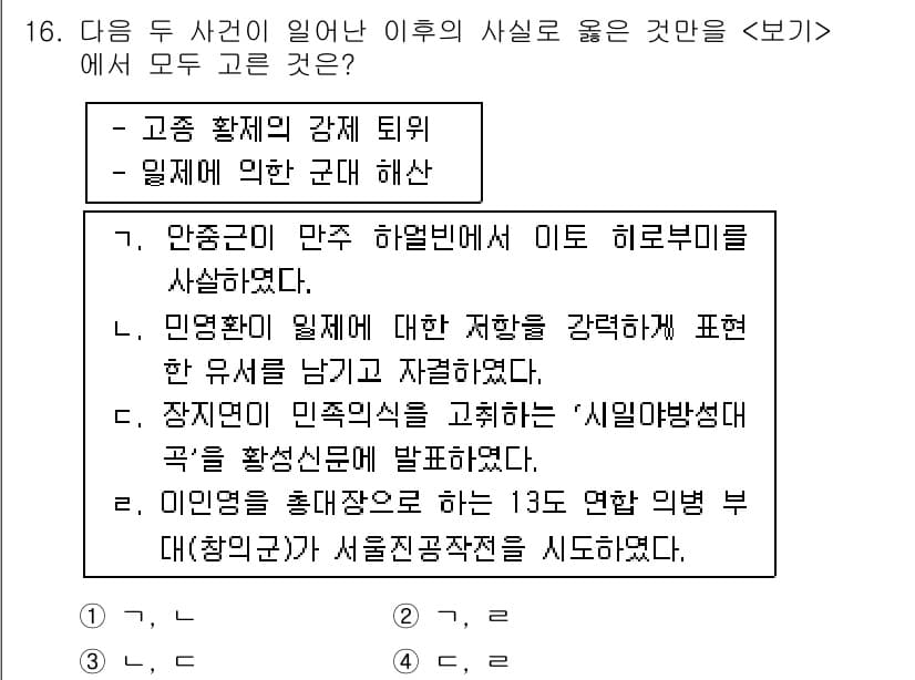 9급_국가직_공무원_한국사 2015년 16번 - 정답과 핵심 포인트를 검수 중인 기출문제