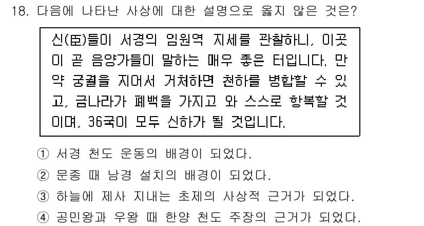 9급_국가직_공무원_한국사 2017년 18번 - 정답과 핵심 포인트를 검수 중인 기출문제