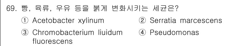 식품안전기사 2019년 69번 - 정답과 핵심 포인트를 검수 중인 기출문제