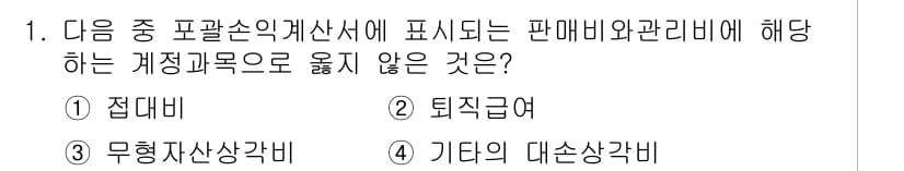 전산회계운용사_2급 2015년 1번 - 정답과 핵심 포인트를 검수 중인 기출문제