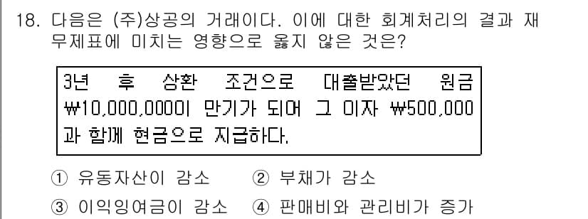 전산회계운용사_2급 2017년 18번 - 정답과 핵심 포인트를 검수 중인 기출문제